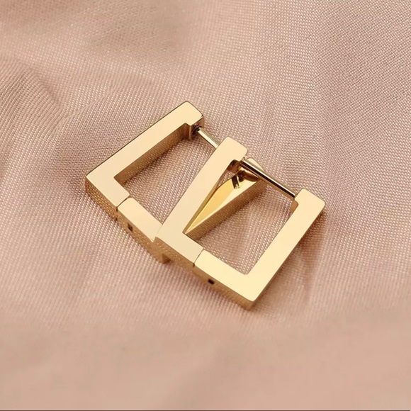 Rectangular Earrings - Picture 2 of 2